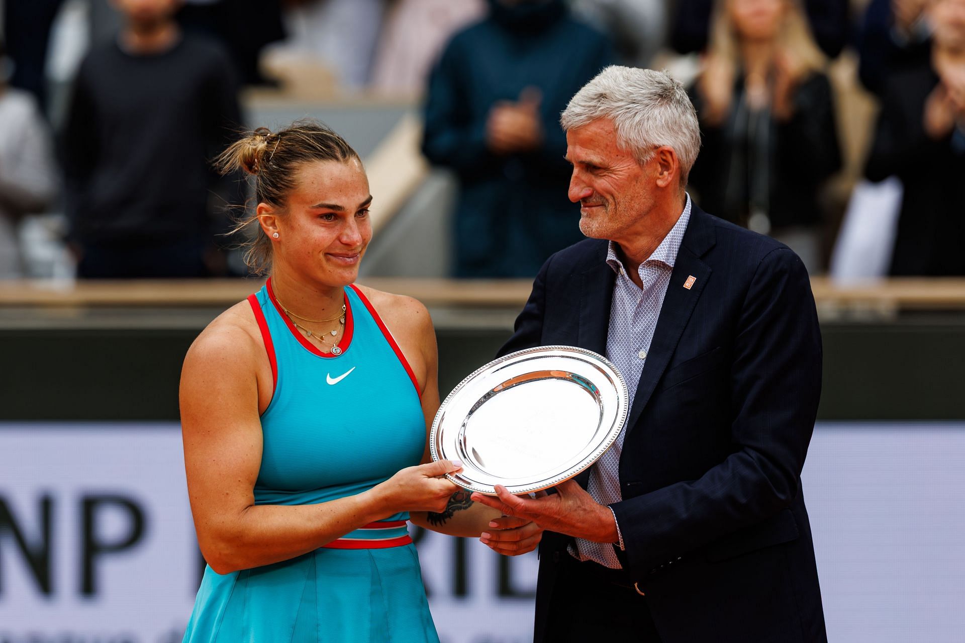Sabalenka at the 2025 French Open - Day Fourteen - Source: Getty